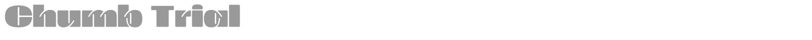Chumb font preview